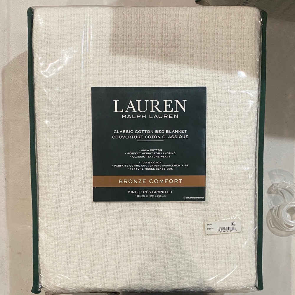 Lauren Ralph Lauren Bronze Comfort Bed Blanket